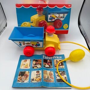NIB Vintage Fisher‎ Price Toys 151 Pumper Truck + Catalog 1982